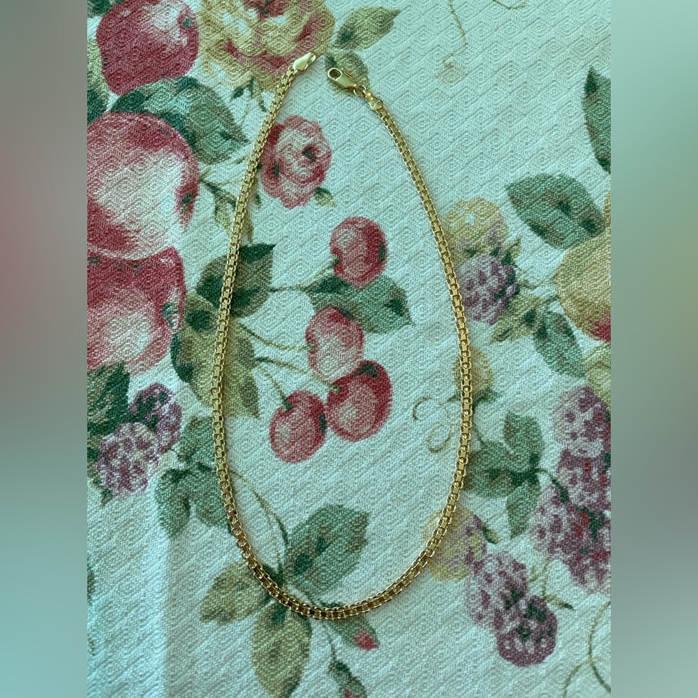 Gold plated chain necklace